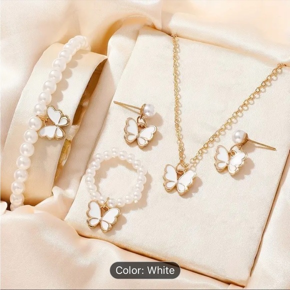 #8 5pcs/set Alloy Oil Drop Butterfly set - Picture 1 of 1